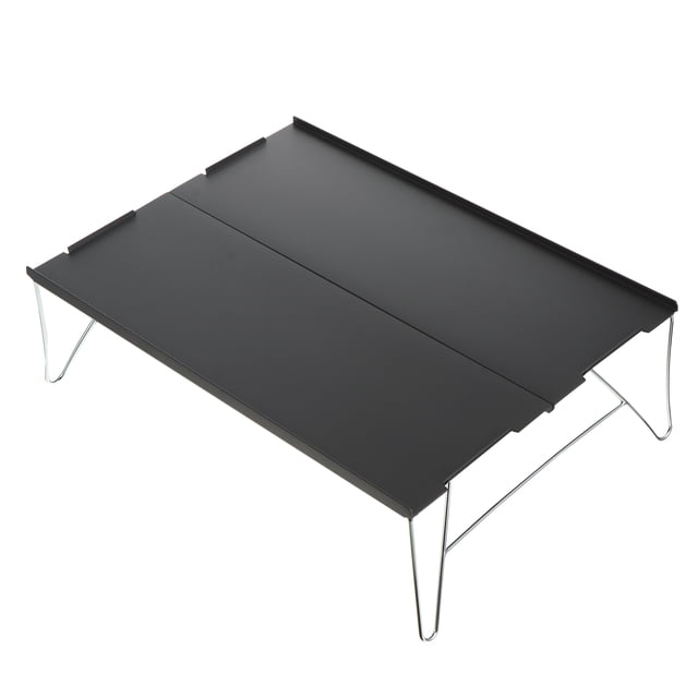 FENGGUIQU 1 Set Grey Folding Table for Outdoor Enthusiasts Portable for Camping and Hiking Small Picnic Table
