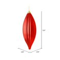 thumbnail image 3 of Vickerman M183203S 8 in. Red Shiny Line Finial Ornament  4 per Bag, 3 of 3