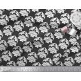 thumbnail image 2 of Soimoi Black Rayon Fabric Flourish Damask Decor Fabric Printed Yard 42 Inch Wide, 2 of 3