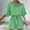 Green, variant on Wesltd Women Rompers Summer Loose Lapel Short Jumpsuit Casual Beach Outfits Vacation Clothes