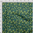 thumbnail image 3 of oneOone Popeline de Coton Feuilles & Tissu Imprimé Artistique Floral 1 Yard 42 Inch Wide, 3 of 4