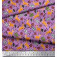 thumbnail image 3 of Soimoi Tissu Popeline de Coton Feuilles & Rennes Imprimé Animal au Mètre 42 Pouces de Large, 3 of 3