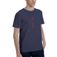 thumbnail image 2 of T-Shirt à Manches Courtes Basique pour Hommes Mode Jeux de Sport Paris 2024 Bleu Marine 3TG, 2 of 5