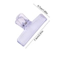thumbnail image 4 of Sentmoon Clear Clips for Hanging Plastic Clip Transparent Dovetail Clip Data Clip Study Office Supplies Long Tail Clip Small Bills Clip Small Size Transparent Clip Food Clip, 4 of 7