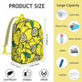 thumbnail image 4 of Fresh and Bright Lemon Print Daypack, Cute Summer Fruit Design Backpack with Citrus Pattern for Teens and Travelers, 4 of 5