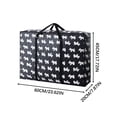 thumbnail image 1 of Organisateur de Sacs de Rangement Très Grand, Sacs de Rangement Réutilisables avec Poignées et Fermetures Éclair Robustes, Sac de Déménagement Lavable Ultra Résistant, Organisateur pour Garde-Robe et sous le Lit pour Literie, Couverture, 1 of 2