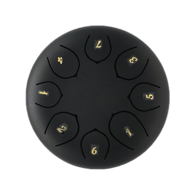 Vaidha 6 Inch 8 Notes Steel Tongue Drum, Adult's Music Hand Drum Instrument,Clean Clear Ethereals Sounds