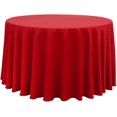 thumbnail image 1 of ORUYROP 210GSM Round Table Cloth, Oil-Proof Spill-Proof and Water Resistance Microfiber Tablecloth, Decorative Fabric Circular Table Cover for Outdoor and Indoor Use (Rio Red, 120 Inch Diamete, 1 of 7