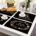 thumbnail image 3 of Koszal Table Mat Eco-friendly Wear Resistant Cotton Flax Decorative Xmas Themed Pattern Placemat for Home, 3 of 8