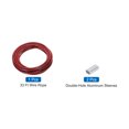 thumbnail image 3 of Unique Bargains 33Ft(10M) Wire Rope 304 Stainless Steel Cable 1/4" (6 mm) Vinyl Coated with 2pcs Screw Chuck Red, 3 of 7