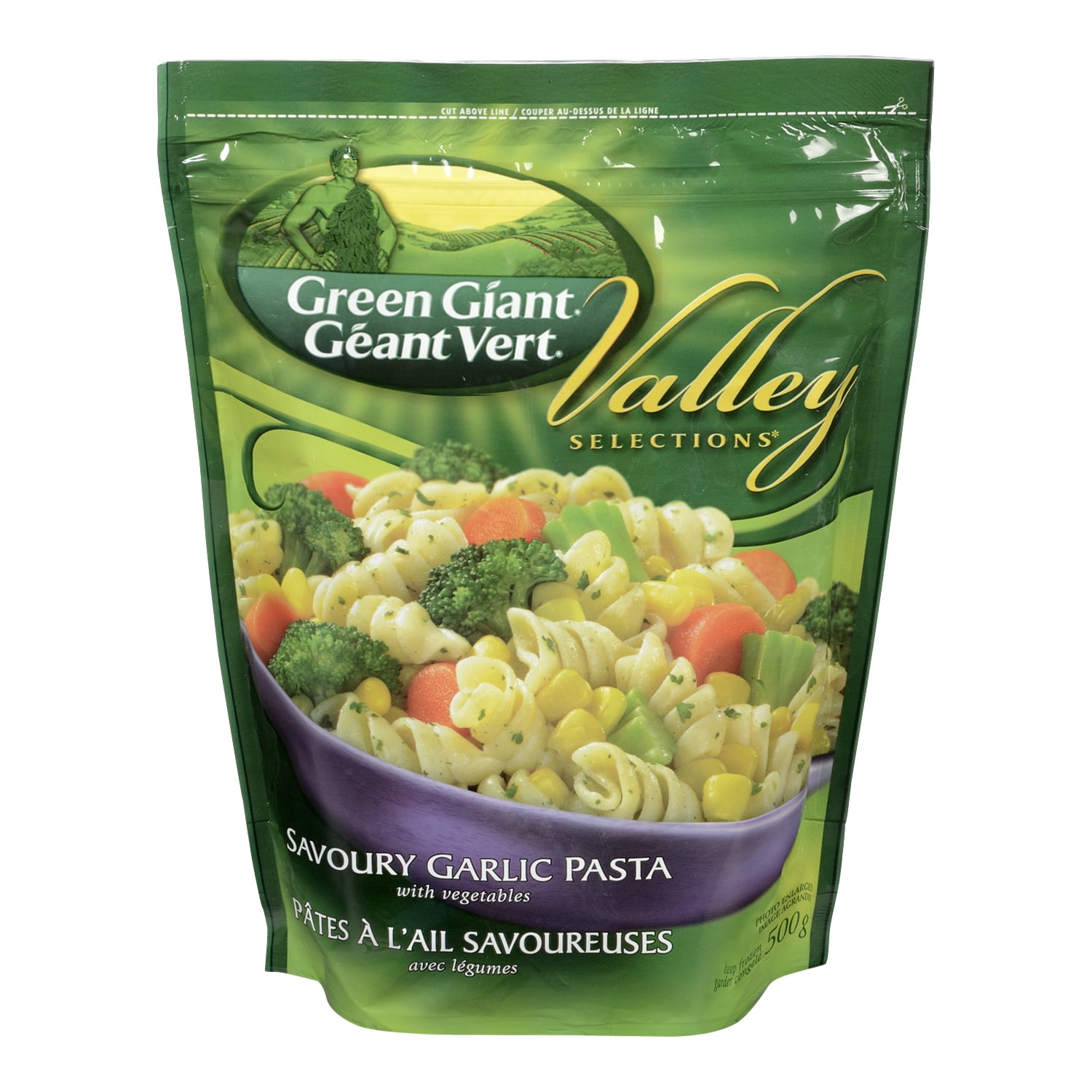 Valley Selections* Savoury Garlic Pasta With Vegetables.Ready In Just 5 Minutes., GREEN GIANT Valley Selections GARLIC PASTA