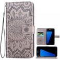 thumbnail image 1 of Étui de Téléphone pour Samsung Galaxy S7 Edge, Étui Portefeuille Folio à Rabat, Porte-Cartes en Cuir PU avec Fentes, Protection Intégrale Robuste, Support, Étui de Protection pour Téléphone pour Galaxy S7 Edge Homme, Noir, 1 of 5
