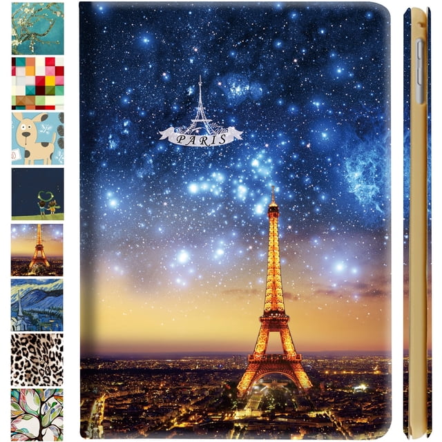 iPad 2016 Pro 9.7 inch Case A1673 MLMP2LL/A MM172LL/A MLMN2LL/A MLMQ2LL/A A1674 A1675 MLMW2LL/A MLMX2LL/A MM192LL/A MLMV2LL/A MLN02LL/A MLMY2LL/A MLN12LL/A MM1A2LL/A MLPW2LL/A MLPY2LL/A - Paris Night