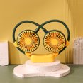thumbnail image 2 of Iumwxz Portable Fan Neck Hanging Fan Portable Fan Usb Rechargeable Battery Mini Handheld Personal Wearable Hand 360 Degree Rotation Fan for Office Household Travel Room Outdo Green Reduced Price, 2 of 6