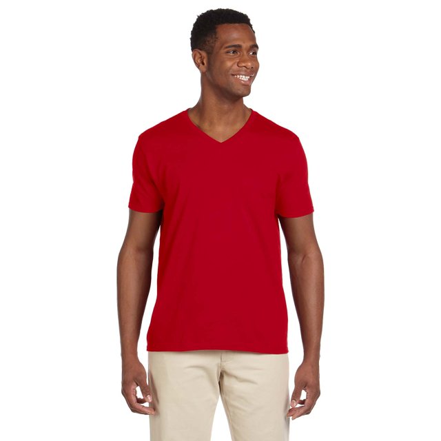 Gildan Men's Softstyle V-Neck T-Shirt - G64V (Pack Of 3)