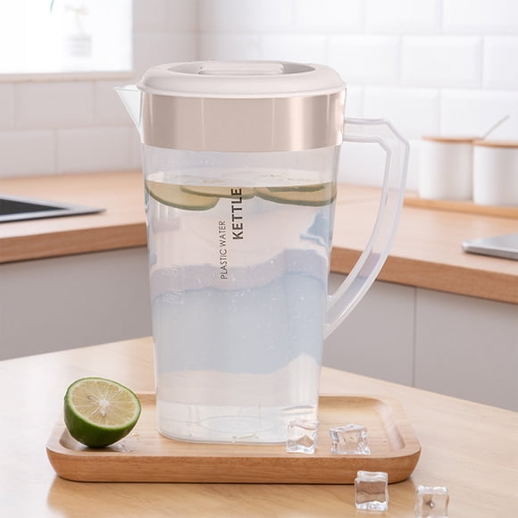 Roiihwy 1.3 Large Capacity Drink Dispenser, Sturdy Plastic Material Water Jug with Spout and Handle for Ice Drinks, Fruit Tea, Fruit Juices, Lemonade