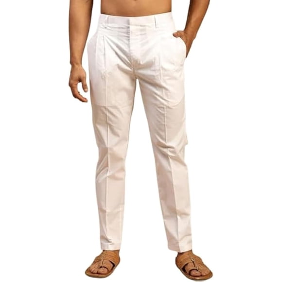 DWEEP SARA Fantastic Men's Aligari Pant Style Pajama, Ankle Pant for Kurta, Indian Style Pajama, Indian Ethnic Pajama - 2X-Large