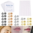 thumbnail image 1 of CHUANK New Fake Lip Stud Ring Nose Ring Eyebrow Ring Dimple Sticker Piercing Jewelry, 1 of 8