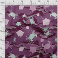 thumbnail image 3 of oneOone Tissu en Coton Flex Violet pour Robe de Mer Tissu Imprimé au Mètre 40 Pouces de Large, 3 of 4