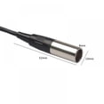 thumbnail image 2 of Audio Cable 3.5mm Male To Mini XLR 3 Pin Male Line Cord For SLR Camera 0.3m, 2 of 4