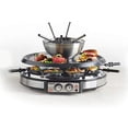 thumbnail image 1 of Giveneu Electric Fondue Pot Sets With Barbecue Grill, 600Ml Fondue Pot With 8 Forks And Electric Raclette Barbecue Grill, Dual Adjustable Thermostats, Perfect Fondue Grill Combo For Family Fun, 1 of 4