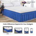thumbnail image 2 of SGI Bedding 18 Inch Wrap Around Bed Skirt | Microfiber Bed Skirt | Fade Resistant, Wrinkle Free, Anti-static, Decorative, Extra Storage Space, Clutter-Free | California King, Egyptian Blue, 2 of 6