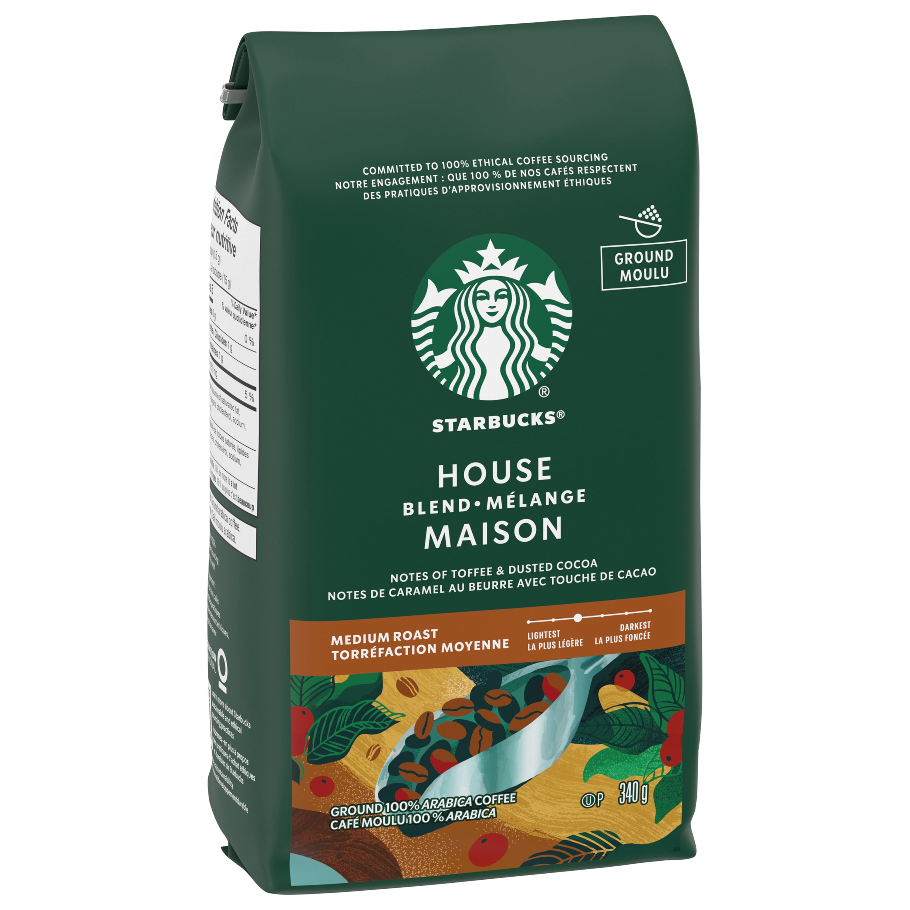 STARBUCKS Café Moulu Torréfaction Moyenne Mélange Maison