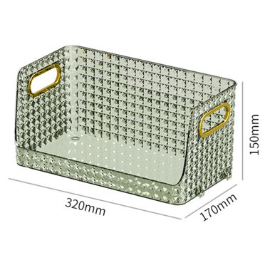 Plateau de rangement rond avec étagère, surface lisse, facile à nettoyer, organiseur de bureau pour salon, chambre à coucher, noir