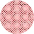 thumbnail image 1 of Ahgly Company Tapis Rond Lavable en Machine Intérieur Transitionnel Rouge Clair Rose, 8 Pieds Rond, 1 of 7