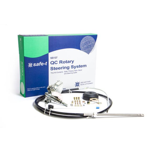 SeaStar Boat Steering System Mechanical SS13713 Safe-T QC; For Single-Station Use Only; Rotary Steering System