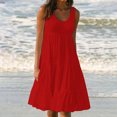 thumbnail image 2 of Yuyuzo Robes d'Été pour Femmes Robe Décontractée d'Été pour Femmes Sans Manches à Col Rond Tunique Ample Robe Débardeur Robe Bohème de Plage pour les Vacances, 2 of 7
