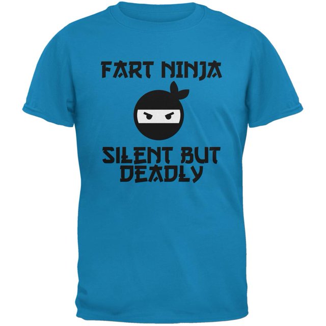 Fart Ninja T-Shirt pour Adulte Bleu Saphir