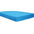thumbnail image 1 of MÃ¥lÃ¸v Linen Egyptian Cotton 500-Thread-Count 1-PC Fitted Sheet/Bottom Sheet Solid Pattern with 10" inch Deep Pocket, (Twin XL (Twin Extra Long), Turquoise), 1 of 5