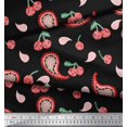 thumbnail image 2 of Soimoi Poly Georgette Fabric Floral & Paisley Decor Fabric Printed Yard 42 Inch Wide, 2 of 3