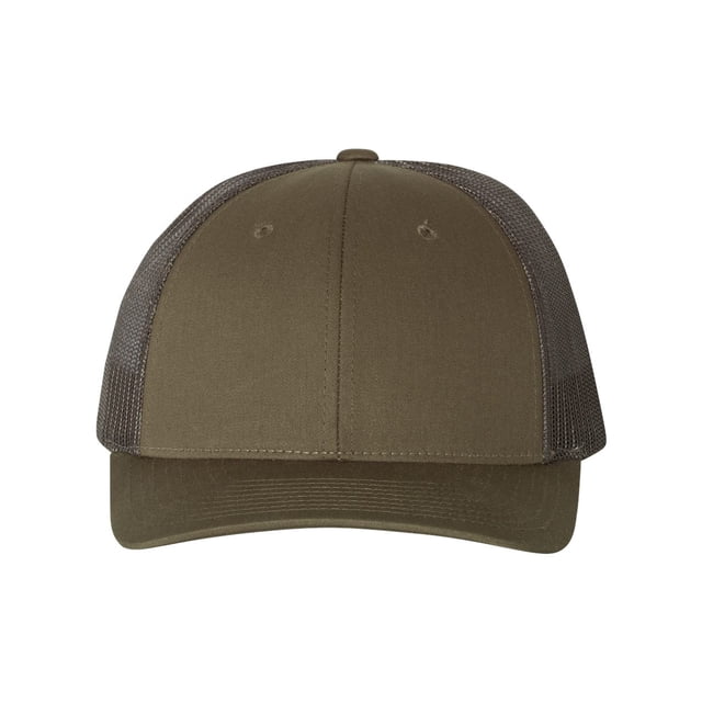 Richardson Low Pro Trucker Cap, M-L, Chocolate Chip-Grey Brown