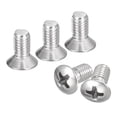 thumbnail image 1 of Unique Bargains M5x10mm Oval Head Phillips Machine Screws, 100 Pack 304 Stainless Steel Slightly Raised Countersunk Head Screws, 1 of 5
