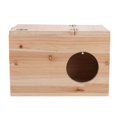 thumbnail image 2 of Natural Safety Wood Pets Animal Chinchilla Squirrel Mating Breeding Box Nesting House Cage, 2 of 14