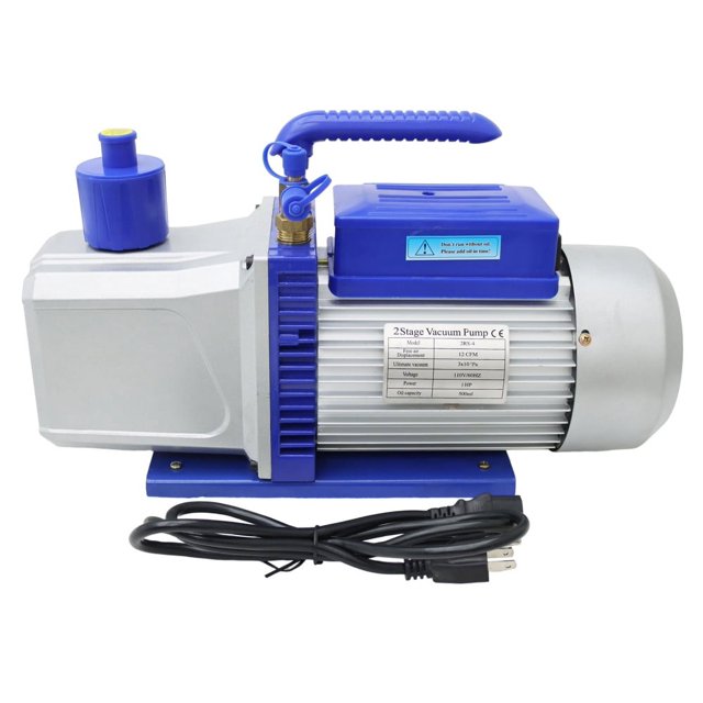 Pompe à Vide 12 CFM à Double Étage à Palette Rotative 110 V/60 Hz