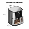 thumbnail image 4 of Friteuse à air Chefman Easy-View avec commandes numériques, capacité de 7,5 L (8 Qt) - Acier inoxydable, Nouveau, 4 of 8