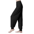 thumbnail image 4 of Dealovy Yoga Pants Womens High Waisted Belly Control Workout Running Sweatpants Solid Color Jogger Trousers, 4 of 5