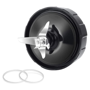 7 Fins Blender Blade Replacement Compatible for Nutri Ninja BL450 Auto IQ Pro Cups for Ninja Blender Replacement Parts,1 x tool holder 2 x sealing rings,black