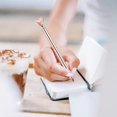 thumbnail image 3 of amdohai Diamond Ballpoint Pens, 3 Pack, Black Ink, Rose Gold, 3 of 6