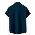 thumbnail image 4 of Dvkptbk Chemise Blouse Décontractée pour Hommes à Boutons Imprimés avec Poche Col Rabattu à Manches Courtes en Liquidation, 4 of 4