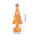 thumbnail image 3 of Lksixu Crystal Christmas Tree, Christmas Decorations 5.9" Pre-lit Tabletop Christmas Tree Figurine with LED Lights, Battery Operated Glowing Xmas Tree Night Lamp Table Centerpiece for Holiday Party, 3 of 7