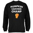thumbnail image 1 of Halloween Pumpkin Carving Champ Black Adult Sweatshirt, 1 of 1