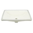 thumbnail image 2 of American Imaginations 18.25-in. W CUPC Rectangle Bathroom Undermount Sink Set In Biscuit - Chrome Hardware AI-26804, 2 of 9