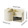thumbnail image 3 of QTOCIO Rotating Desk Pen Pencil Makeup Storage Box Desktop Organizer Stand Case School Office Stationery Container Accessories, 3 of 4