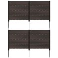 thumbnail image 1 of Costway 2 PCS 48" L x 46" H Air Conditioner Fence Outdoor Privacy Fence Screen Brown, 1 of 9