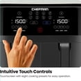 thumbnail image 2 of Chefman TurboFry Digital Touch Dual Basket Air Fryer, XL 8.5L (9-Quart), 2 of 8