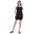 thumbnail image 2 of Inkmeso Solid 2 Pc Nightwear Set For Women Raglan Sleeves Button-Down Top & Shorts Sleepwear-62, 2 of 7